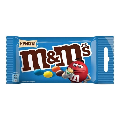 M&M's драже Crispy с хрустящим центром, 36 гр